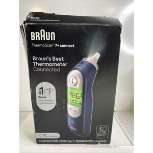 Braun ThermoScan 7+ Connect Digital Ear Thermometer - Age Precision Technology